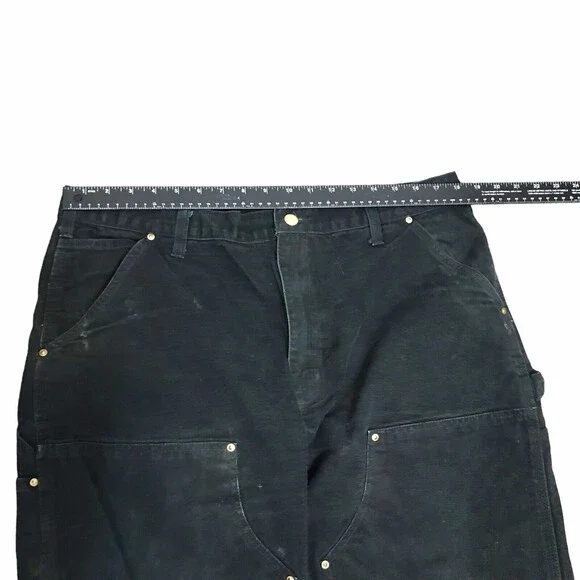 Vintage Carhartt B01 BLK 38x32 Double Knee Pants